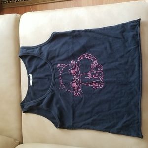 Cat sequin tank top